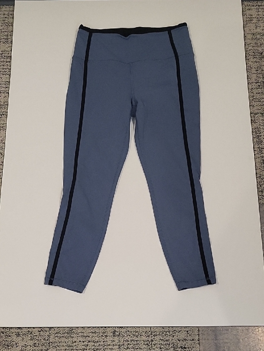 Athleta Elation 7/8 Leggings Ultra High Rise Blue Black Women’s Size Medium - Picture 6 of 8